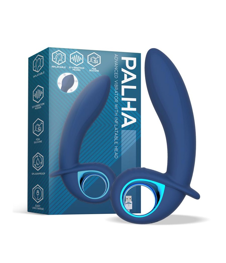 Vibrador Alpha Advanced con Funcion de Inflado y Vibracion USB Silicona