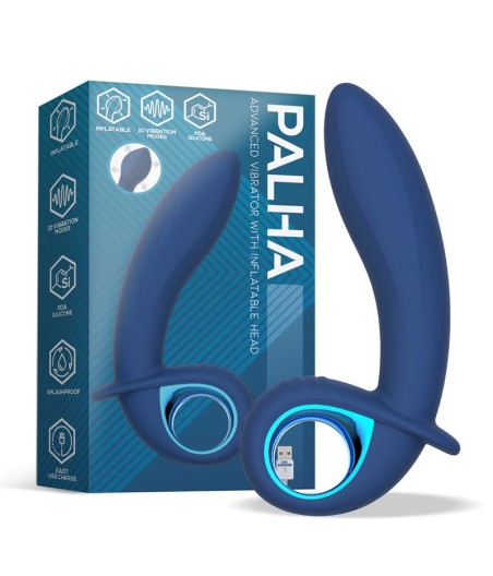 Vibrador Alpha Advanced con Función de Inflado y Vibración USB Silicona