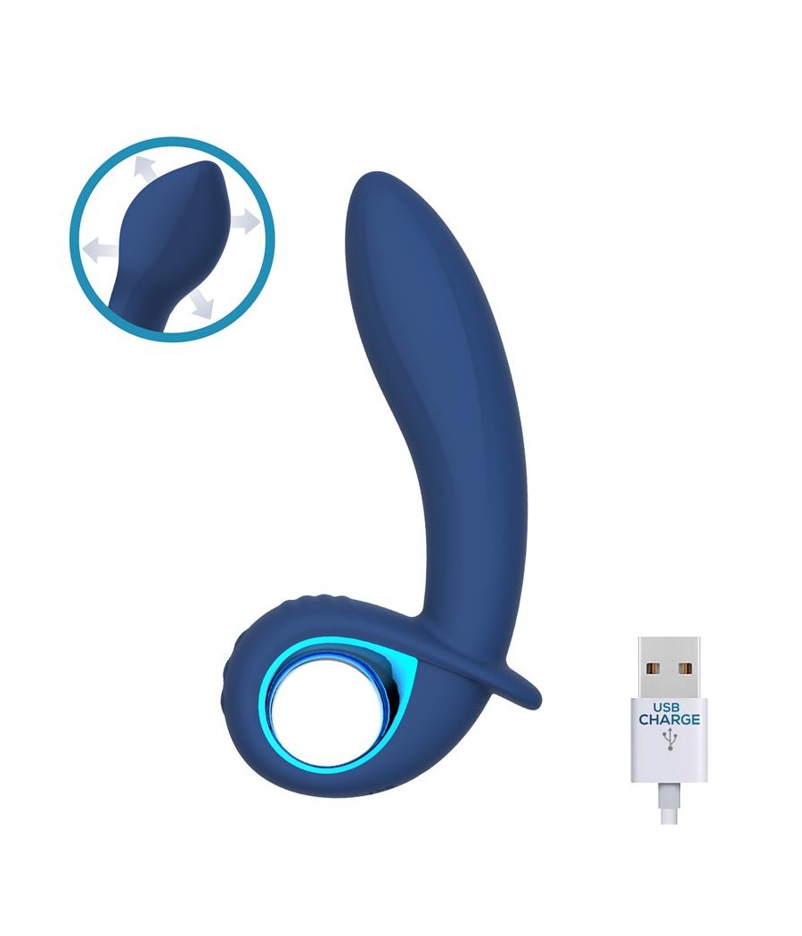 Vibrador Alpha Advanced con Funcion de Inflado y Vibracion USB Silicona