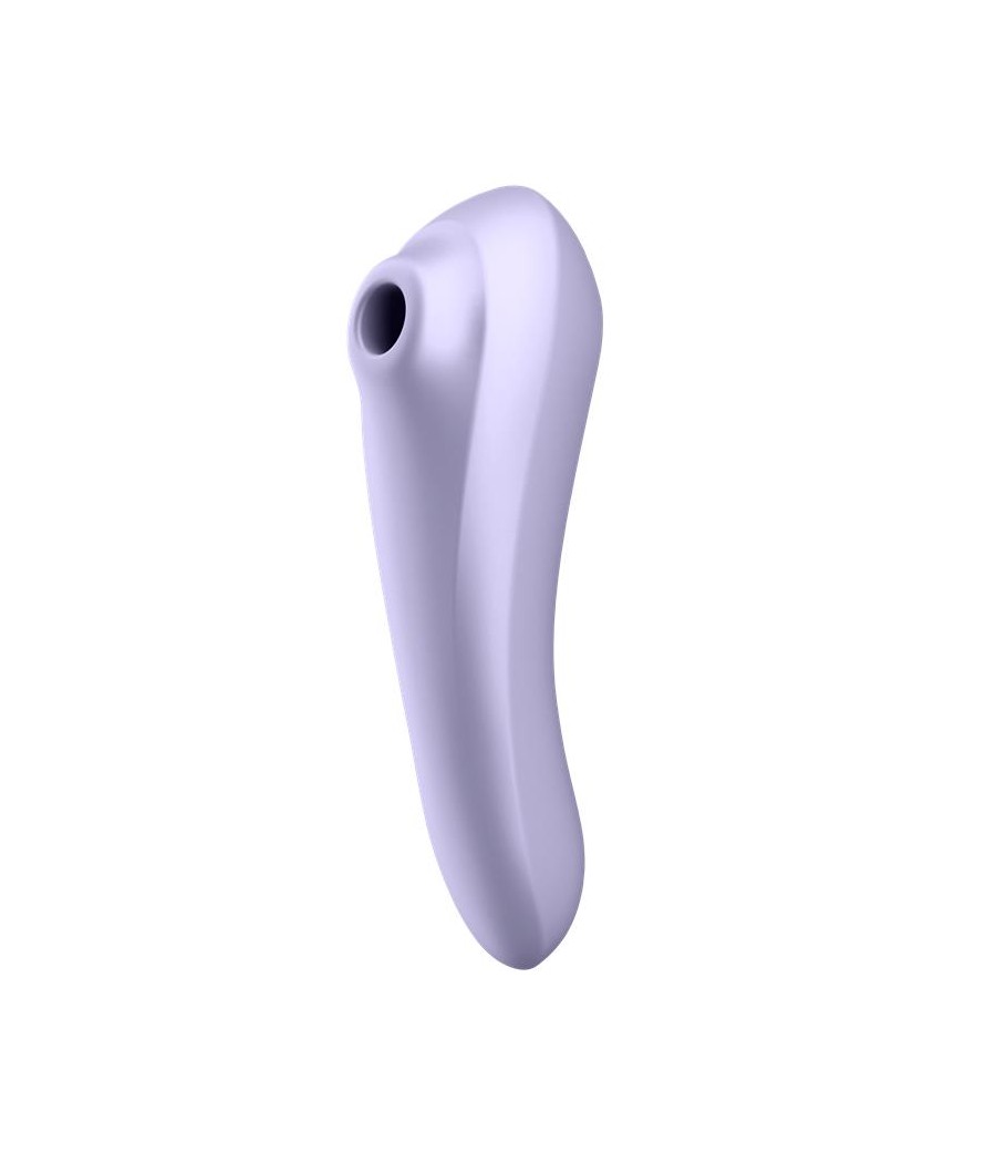 Dual Pleasure APP Vibrador y Succionador de Aire Pulsado Recargable Mauve