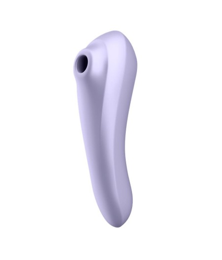 Dual Pleasure APP Vibrador y Succionador de Aire Pulsado Recargable Mauve