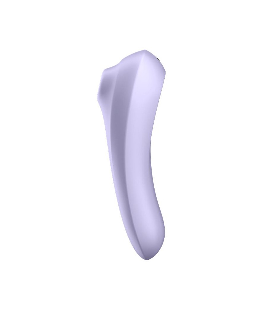 Dual Pleasure APP Vibrador y Succionador de Aire Pulsado Recargable Mauve