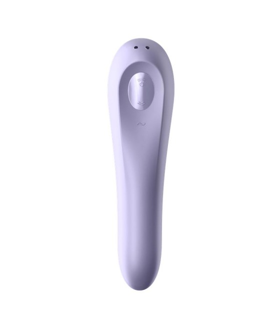 Dual Pleasure APP Vibrador y Succionador de Aire Pulsado Recargable Mauve