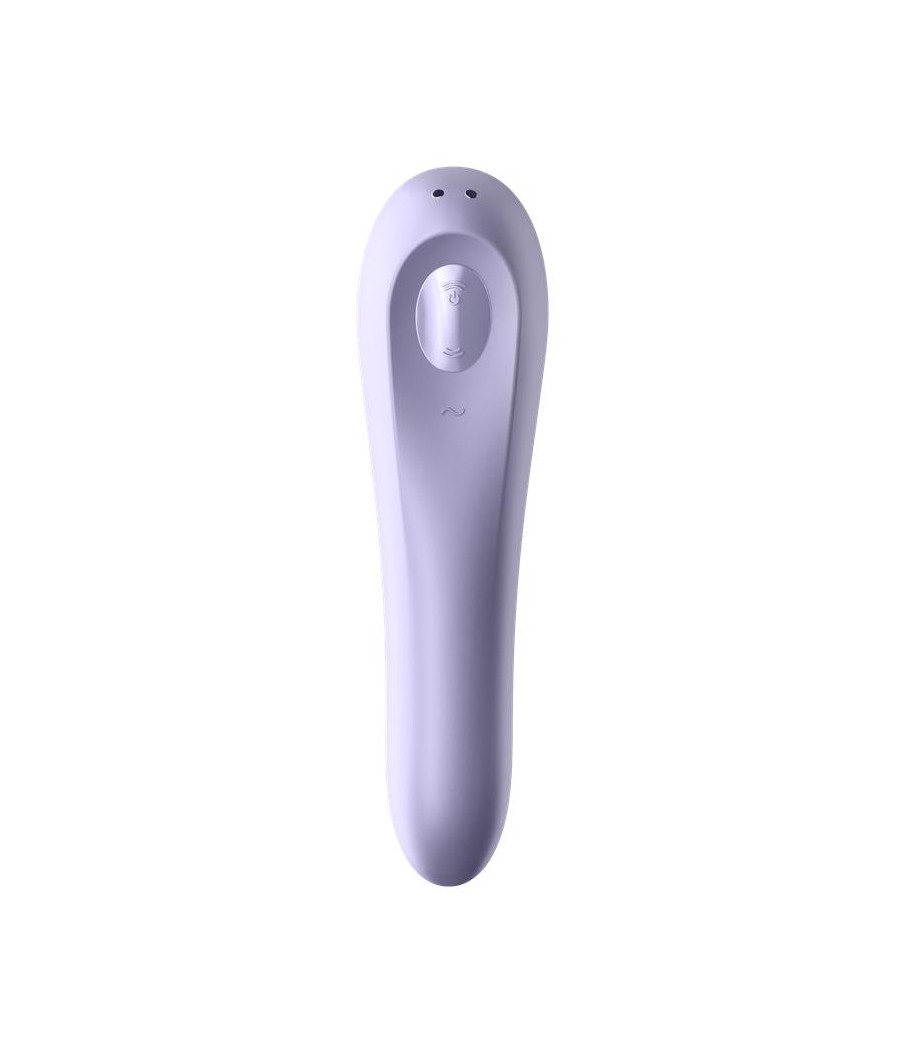 Dual Pleasure APP Vibrador y Succionador de Aire Pulsado Recargable Mauve