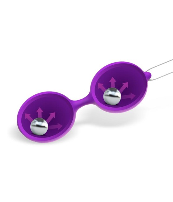 Misha Bola de Kegel Doble Silicona Purpura