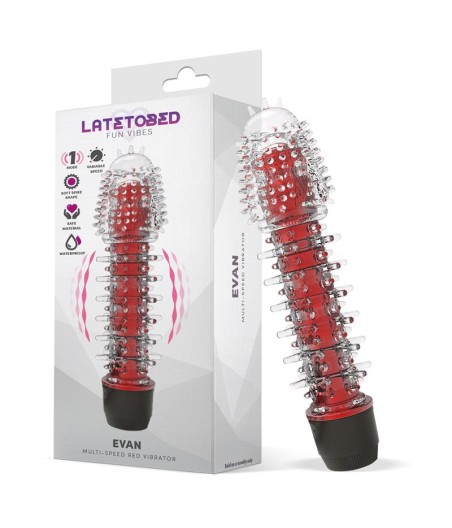 Evan Vibrador Multi Velocidad Rojo