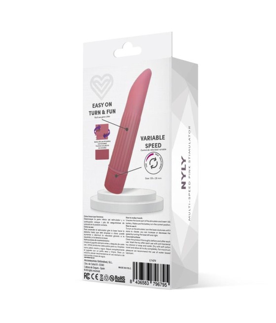 Nyly Estimulador Multi Velocidad Rosa