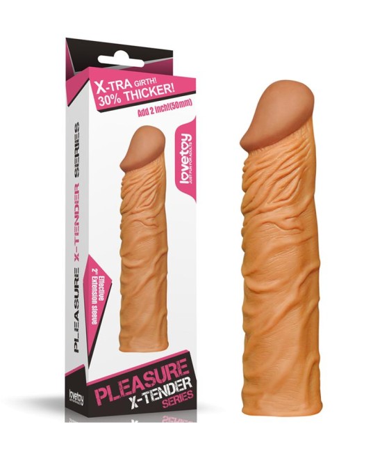 Funda para el Pene Add 2 Pleasure X Tender Marron