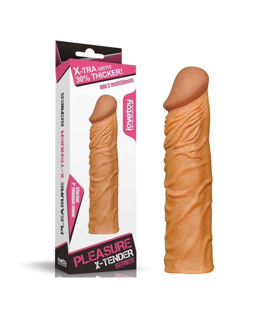 Funda para el Pene Add 2 Pleasure X Tender Marron