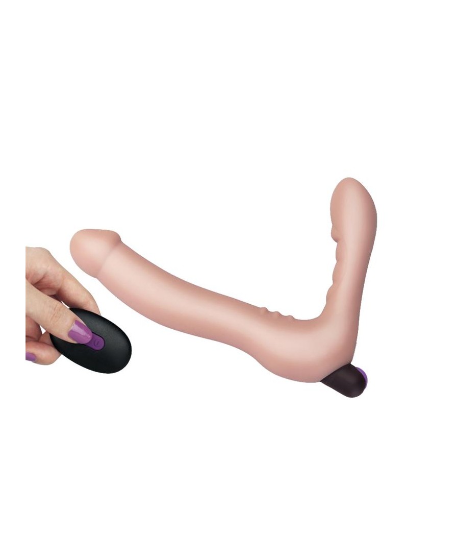 Doble Dildo Strapless Silicona USB