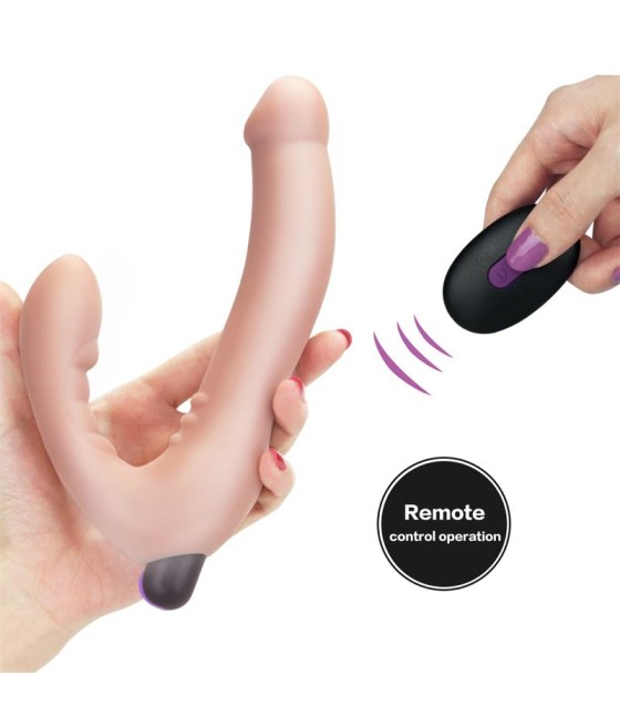 Doble Dildo Strapless Silicona USB