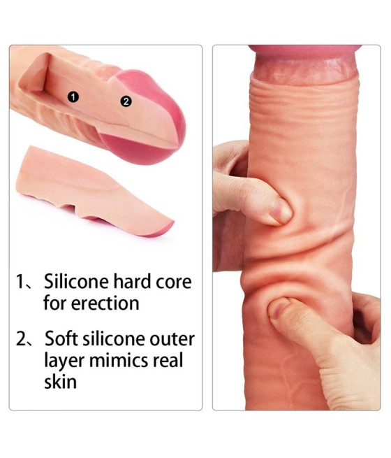 Dildo Nature 12 Dual Layer Natural