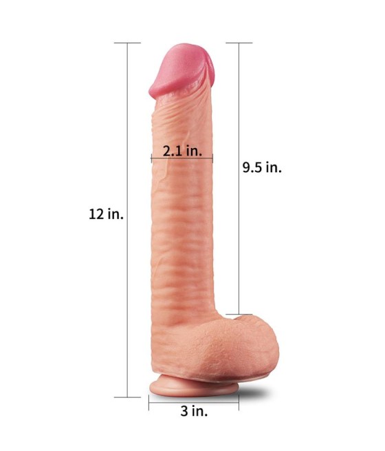 Dildo Nature 12 Dual Layer Natural