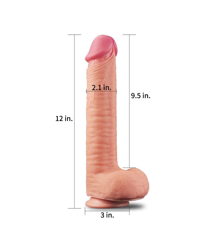 Dildo Nature 12 Dual Layer Natural