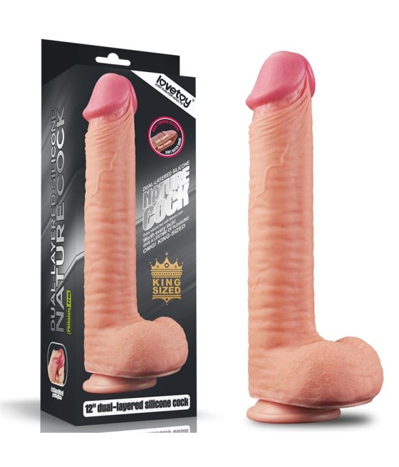 Dildo Nature 12 Dual Layer Natural