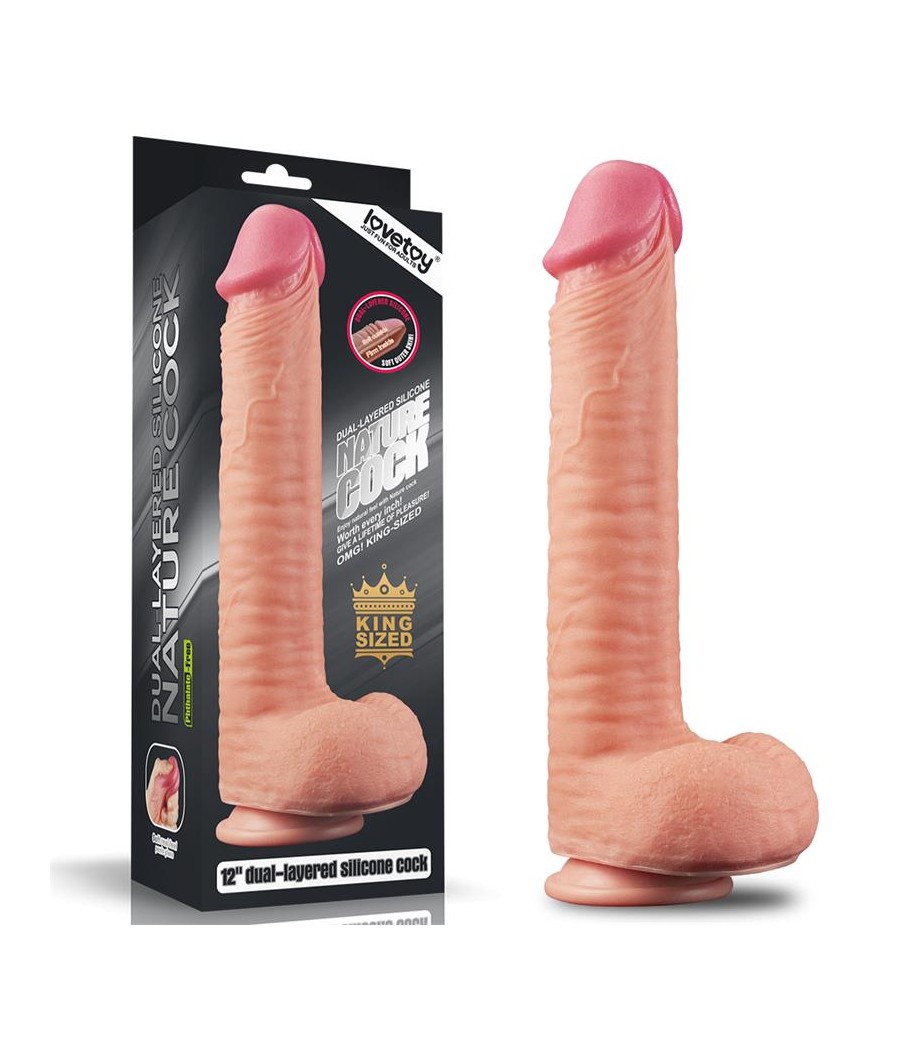 Dildo Nature 12 Dual Layer Natural