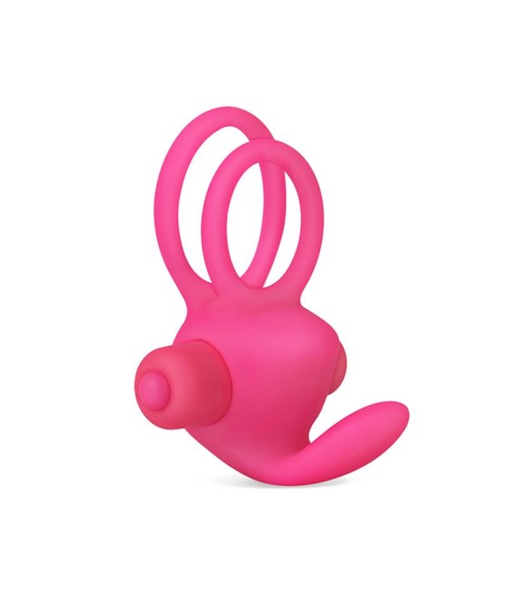 Anillo Vibrador Doble Power Clit Duo Rosa