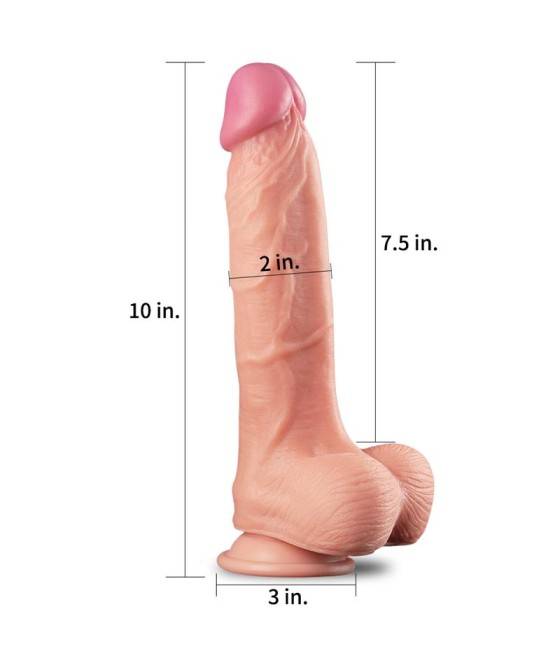 Dildo Nature 10 Dual Layer Natural