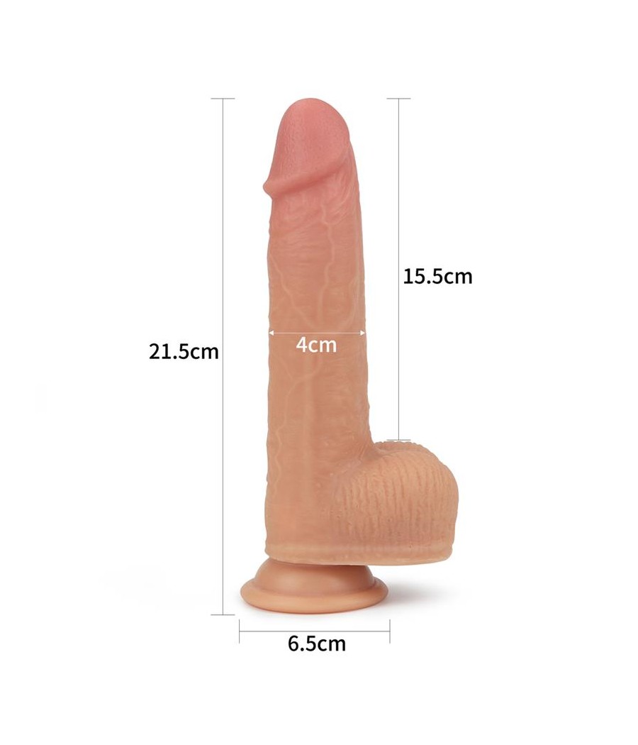 Dildo Nature Cock con Vibracion y Rotacion Anthony Natural