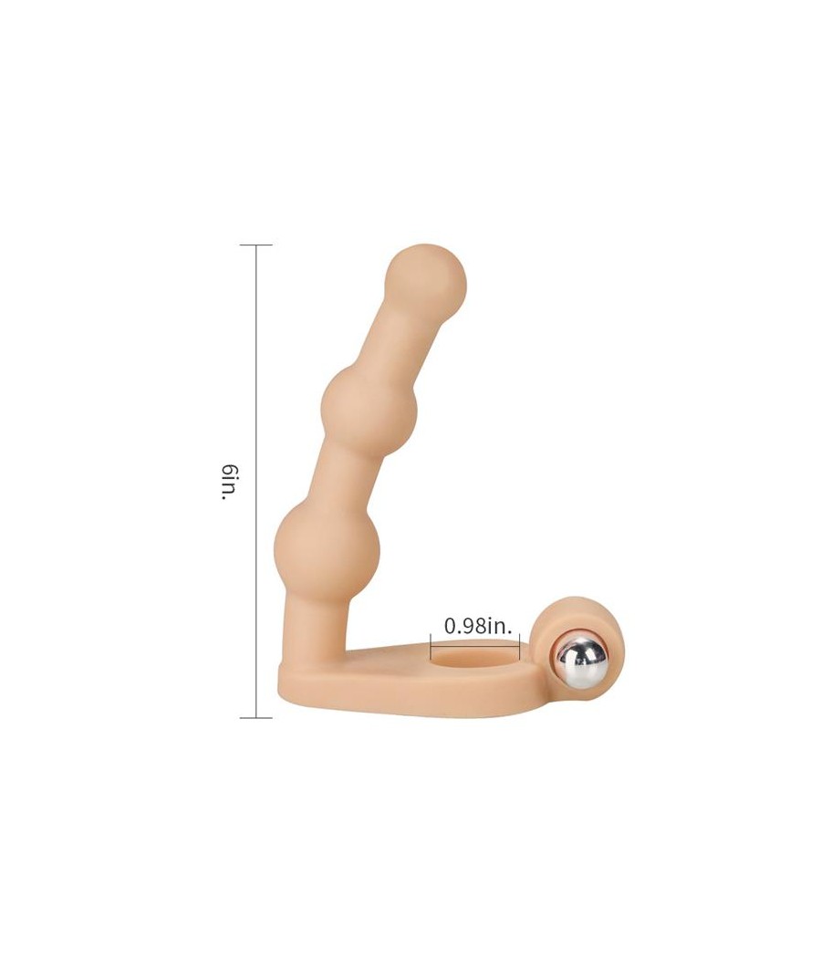 Estimulador Anal The Ultra Soft Bead 6 con Vibracion Natural