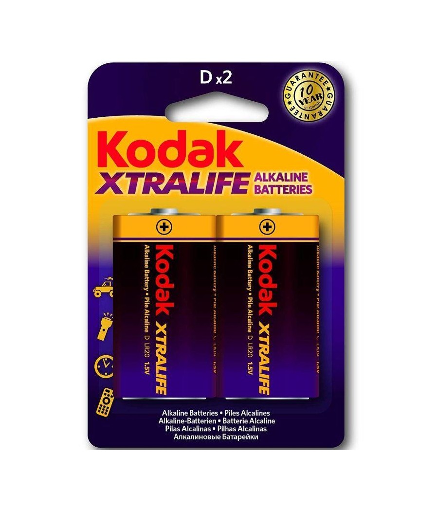 Xtralife Pila Alkalina D LR20 Blister de 2