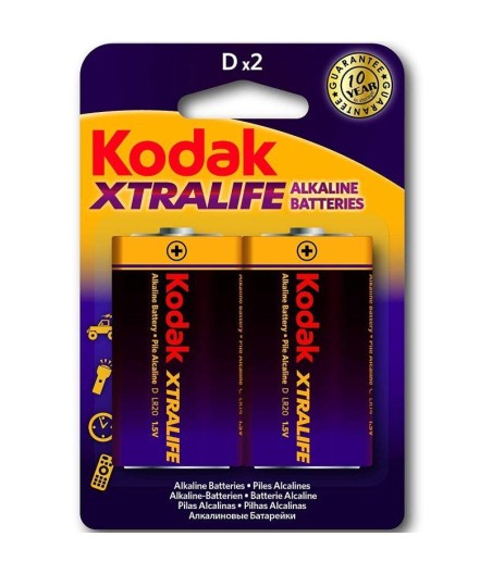 Xtralife Pila Alkalina D LR20 Blister de 2