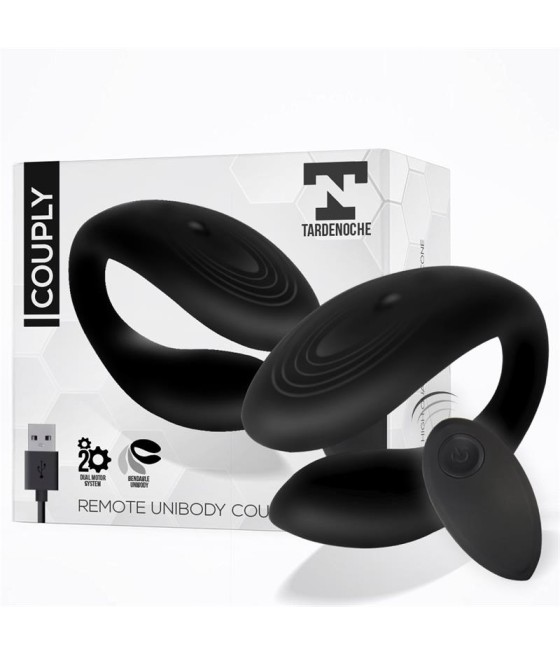 Couply Juguete para Parejas con Control Remoto USB Unibody Silicona Liquida