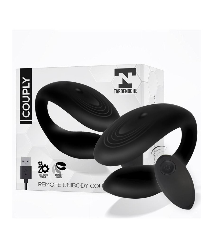 Couply Juguete para Parejas con Control Remoto USB Unibody Silicona Liquida