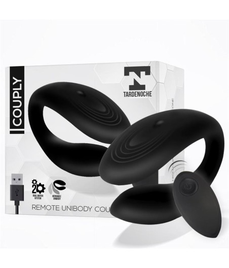 Couply Juguete para Parejas con Control Remoto USB Unibody Silicona Líquida