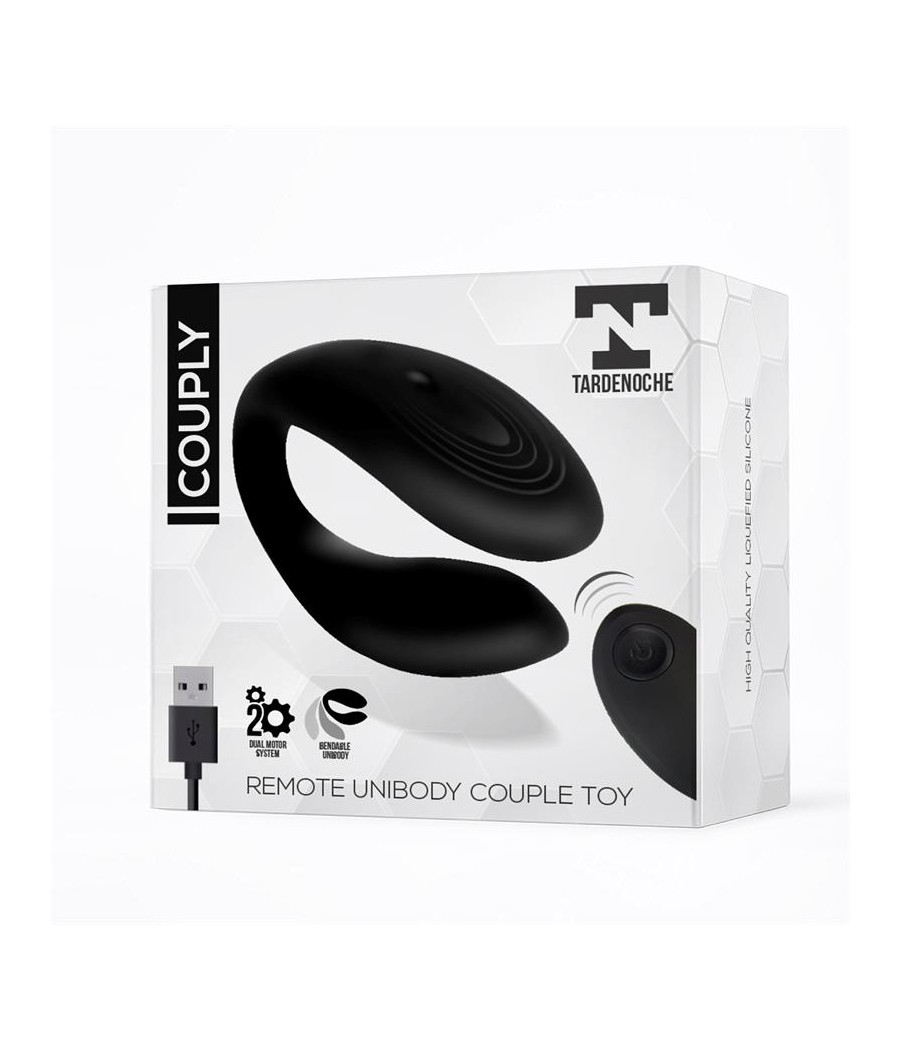 Couply Juguete para Parejas con Control Remoto USB Unibody Silicona Liquida