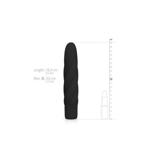 Vibrador Silicona Negro