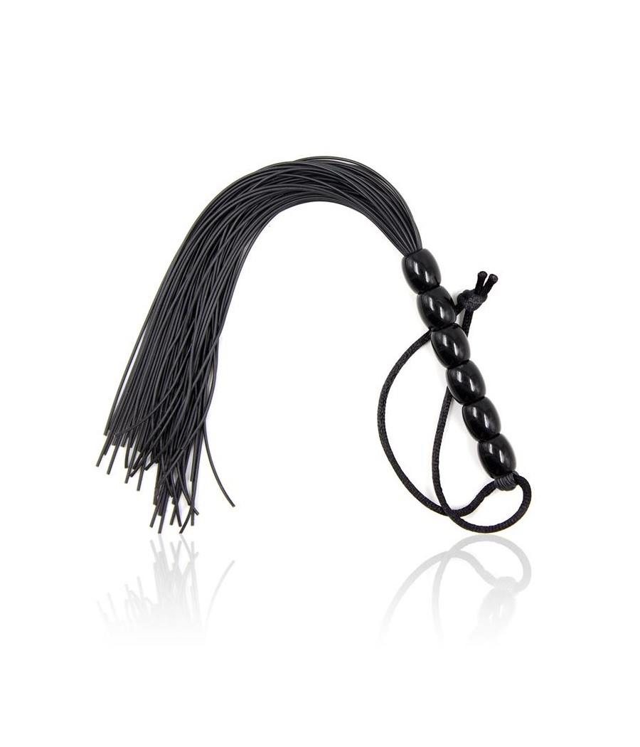 Flogger de Silicona con Mango con 6 Bolas 26 cm Negro