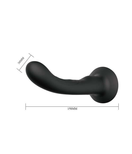 Arnes con Dildo de Silicona Negro