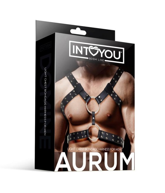 Aurum Arnes Masculino para Bondage Cuero Vegano