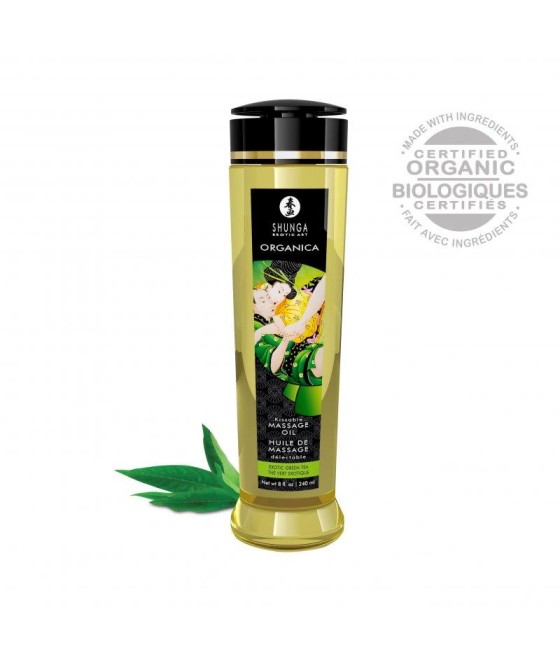 Aceite de Masaje Orgánico Té Verde 240 ml