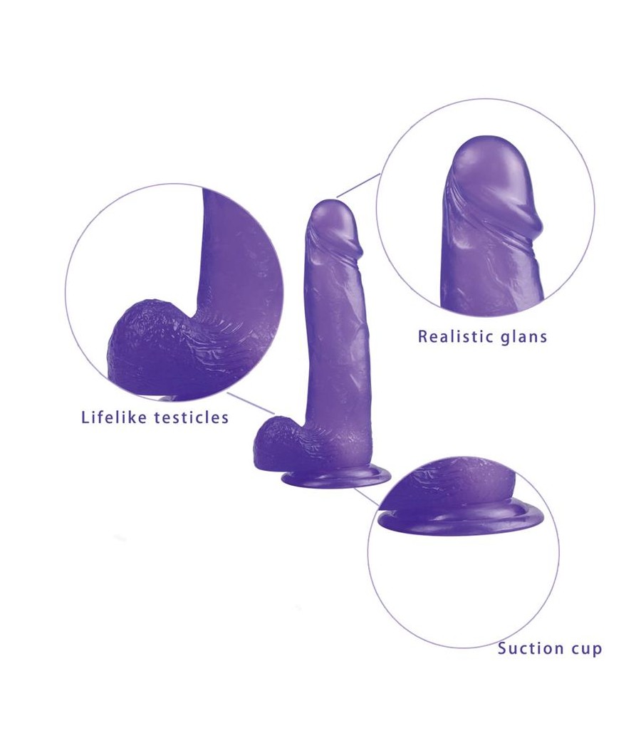 Dildo Jelly Studs 8 Purpura