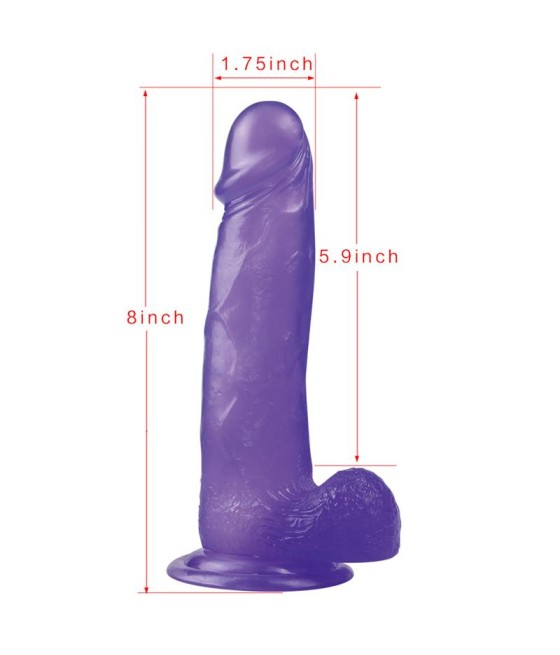 Dildo Jelly Studs 8 Purpura