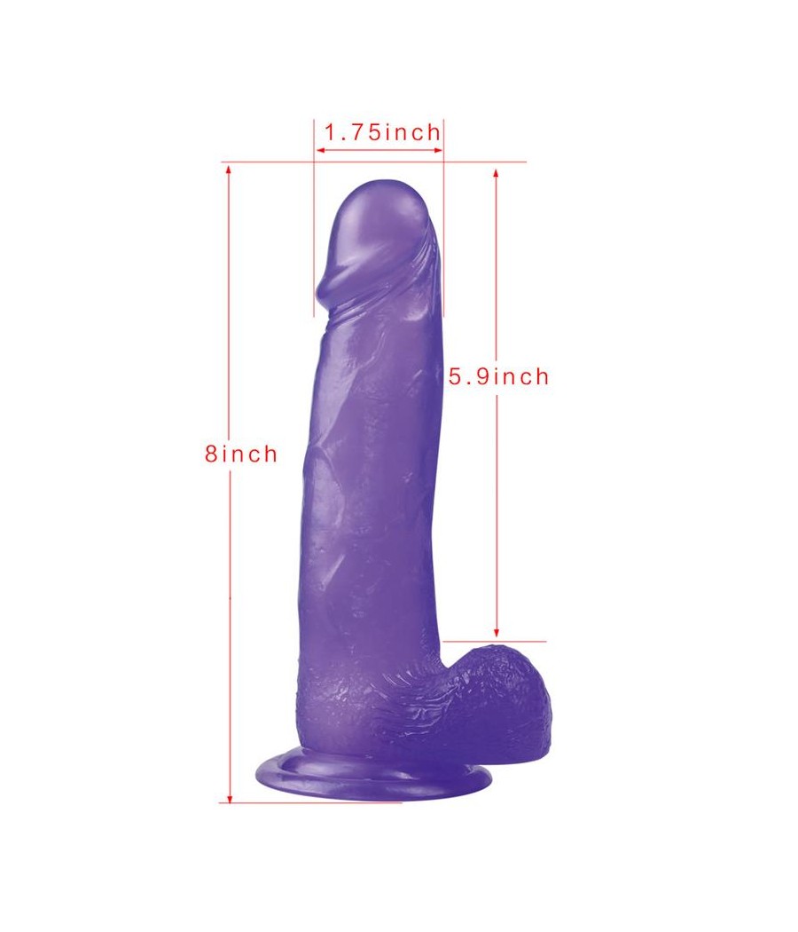 Dildo Jelly Studs 8 Purpura