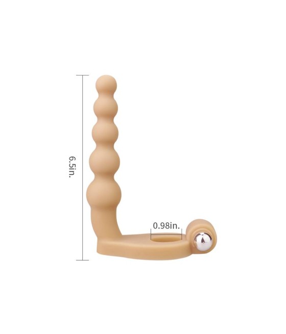 Estimulador Anal The Ultra Soft Bead 65 con Vibracion Natural