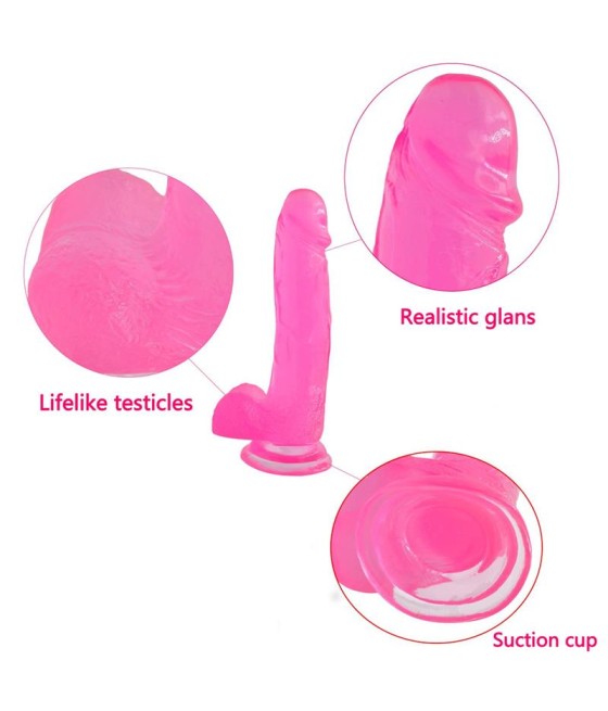 Dildo Jelly Studs 8 Rosa