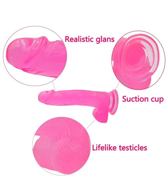 Dildo Jelly Studs 8 Rosa