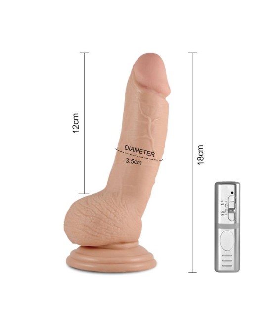 Dildo Real Extreme con Vibracion 7 Natural