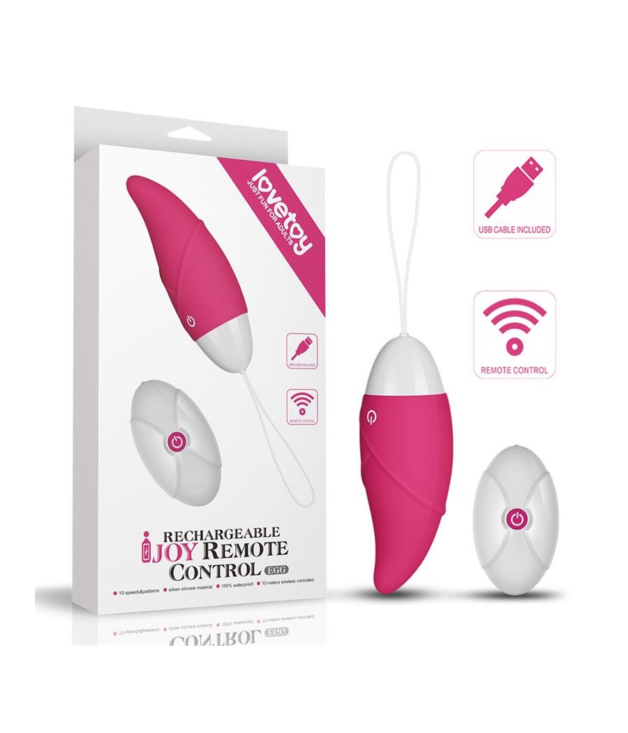 Huevo Vibrador iJoy Control Remoto USB Rosa