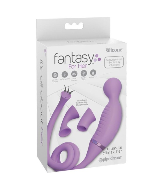 Climax Her Vibrador y Estimulador con 2 Cabezales