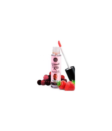 Lip Gloss Vibrant Kiss Sabor Chicle de fresa