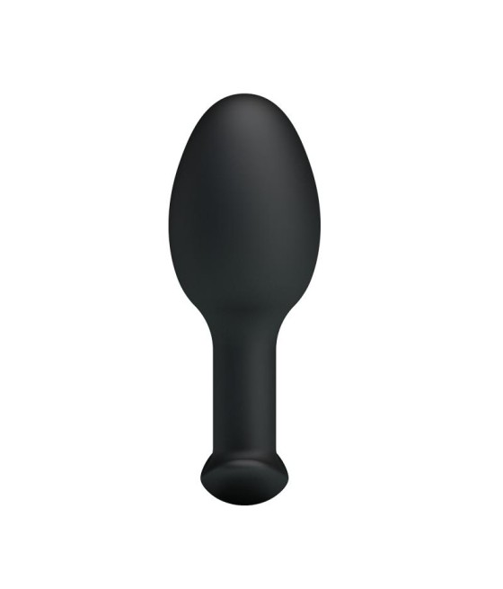 Plug Anal Silicona Negro con Bola