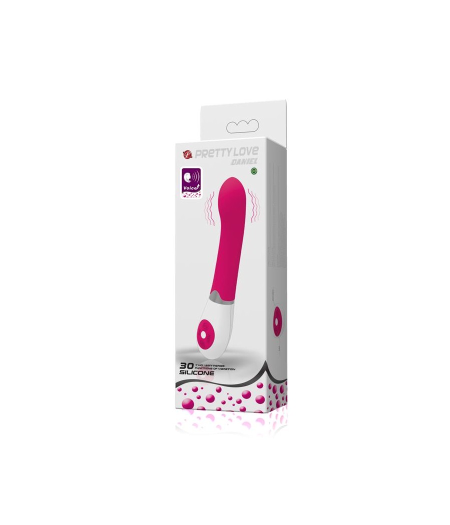 Vibrador Daniel con Control por Voz Color Rosa