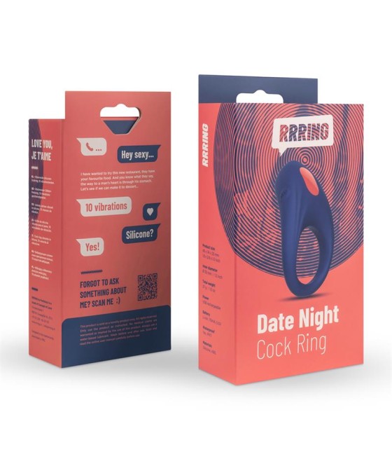 Rring Date Night Anillo para el Pene con Vibracion USB Silicona