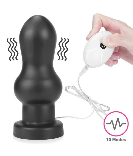 Plug Anal con Vibracion King Sized 7 Negro