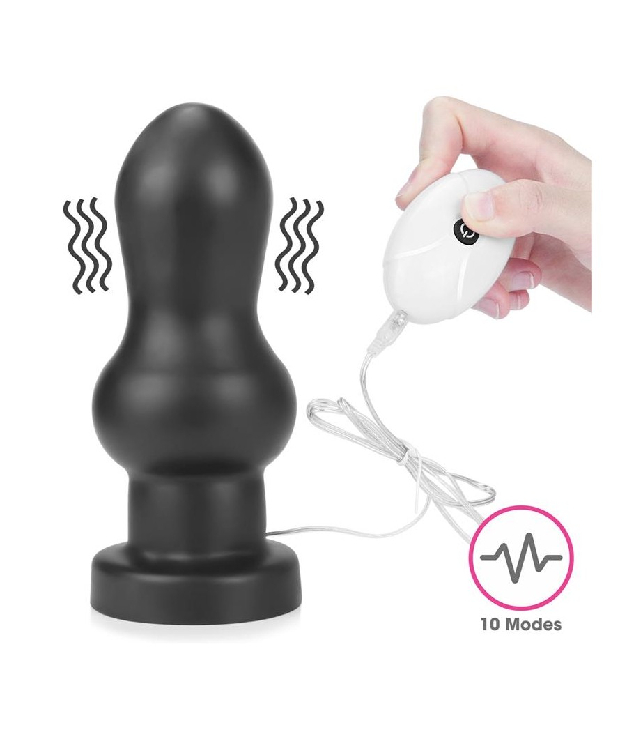 Plug Anal con Vibracion King Sized 7 Negro